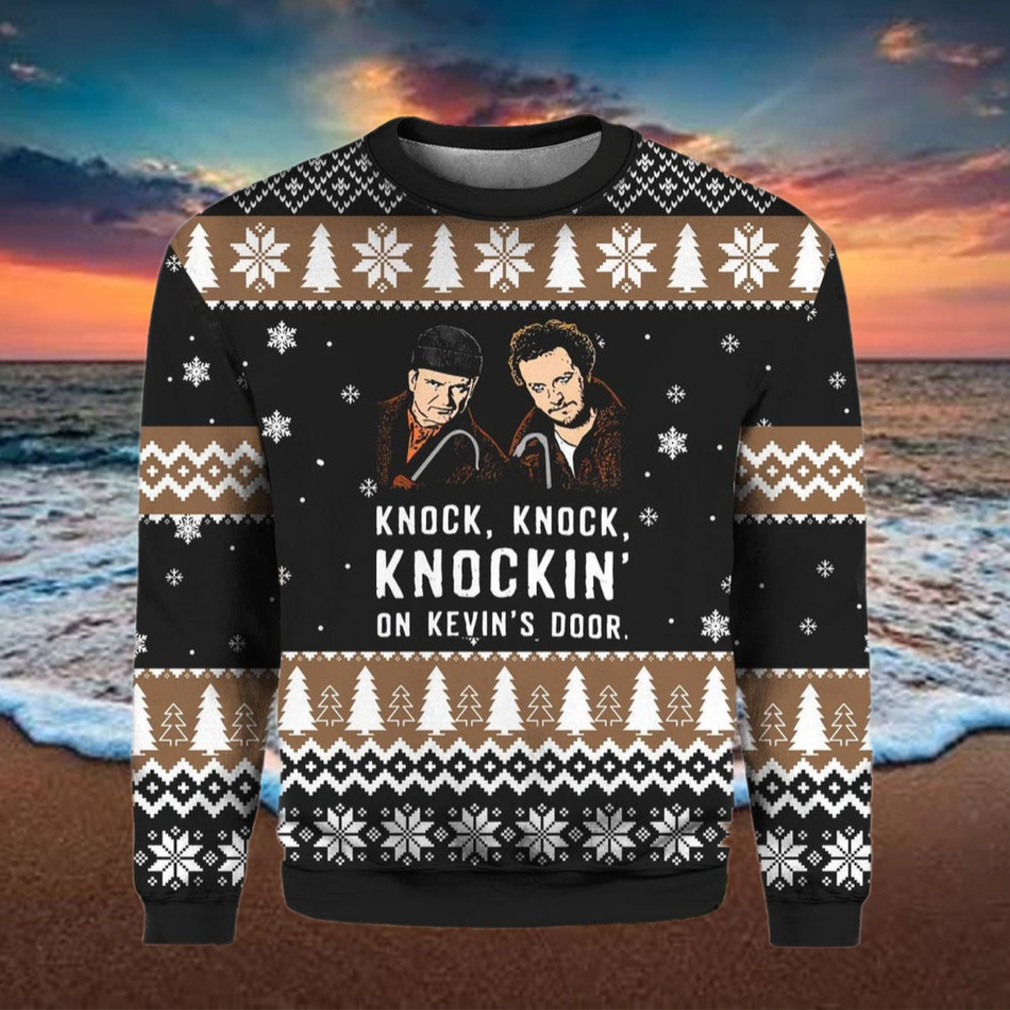 Knock Knock On Kevin's Door Christmas Ugly Sweater Knock Knock On Kevin's Door Christmas Ugly Sweater
