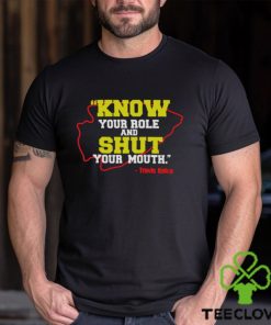 Know Your Role and Shut Your Mouth Travis Kelce shirt