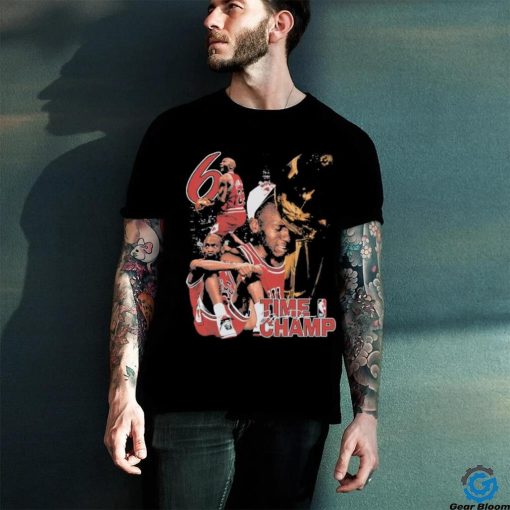 Kobe Bryant 23 Chicago Bulls 6 Time Champ Nba Signature T shirt