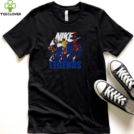 Kobe Bryant Lebron James Michael Jordan Nike Legends NBA Basketball 2022 Shirt