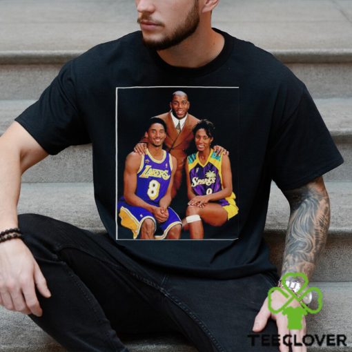 Kobe Bryant Magic Johnson and Lisa Leslie pic shirt