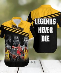 Kobe Bryant Michael Jordan Lebron James Legends Never Die Men’s Hawaiian Shirt