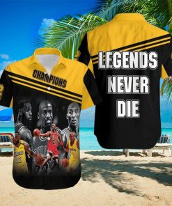 Kobe Bryant Michael Jordan Lebron James Legends Never Die Men’s Hawaiian Shirt