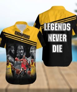 Kobe Bryant Michael Jordan Lebron James Legends Never Die Men’s Hawaiian Shirt