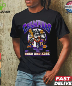 Kobe Bryant Shaquille O neal Basketball bootleg design shirt