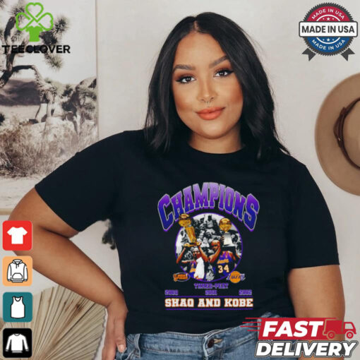 Kobe Bryant Shaquille O neal Basketball bootleg design shirt