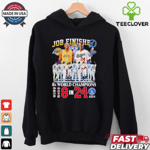 Kobe Bryant job finished 8x world champions 8 in 24 Christmas shirt