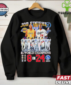 Kobe Bryant job finished 8x world champions 8 in 24 Christmas shirt