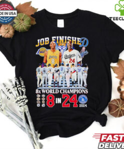 Kobe Bryant job finished 8x world champions 8 in 24 Christmas shirt