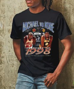 Kobe Bryant x Michael Jordan 1998 LA Lakers Basketball Player Gift T Shirt
