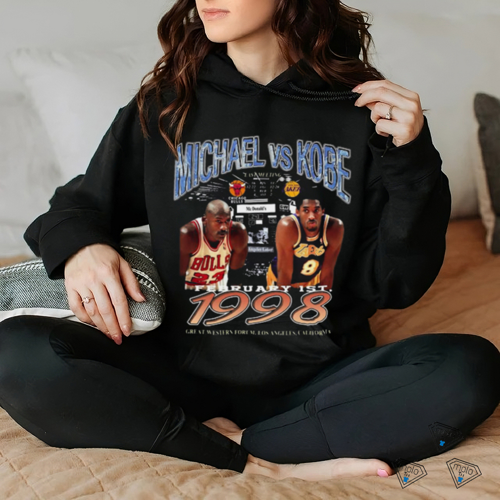 Kobe Bryant x Michael Jordan 1998 LA Lakers Basketball Player Gift T Shirt Kobe Bryant x Michael Jordan 1998 LA Lakers Basketball Player Gift T Shirt