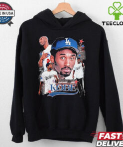 Kobe in Los Angeles Dodgers jersey graphic shirt