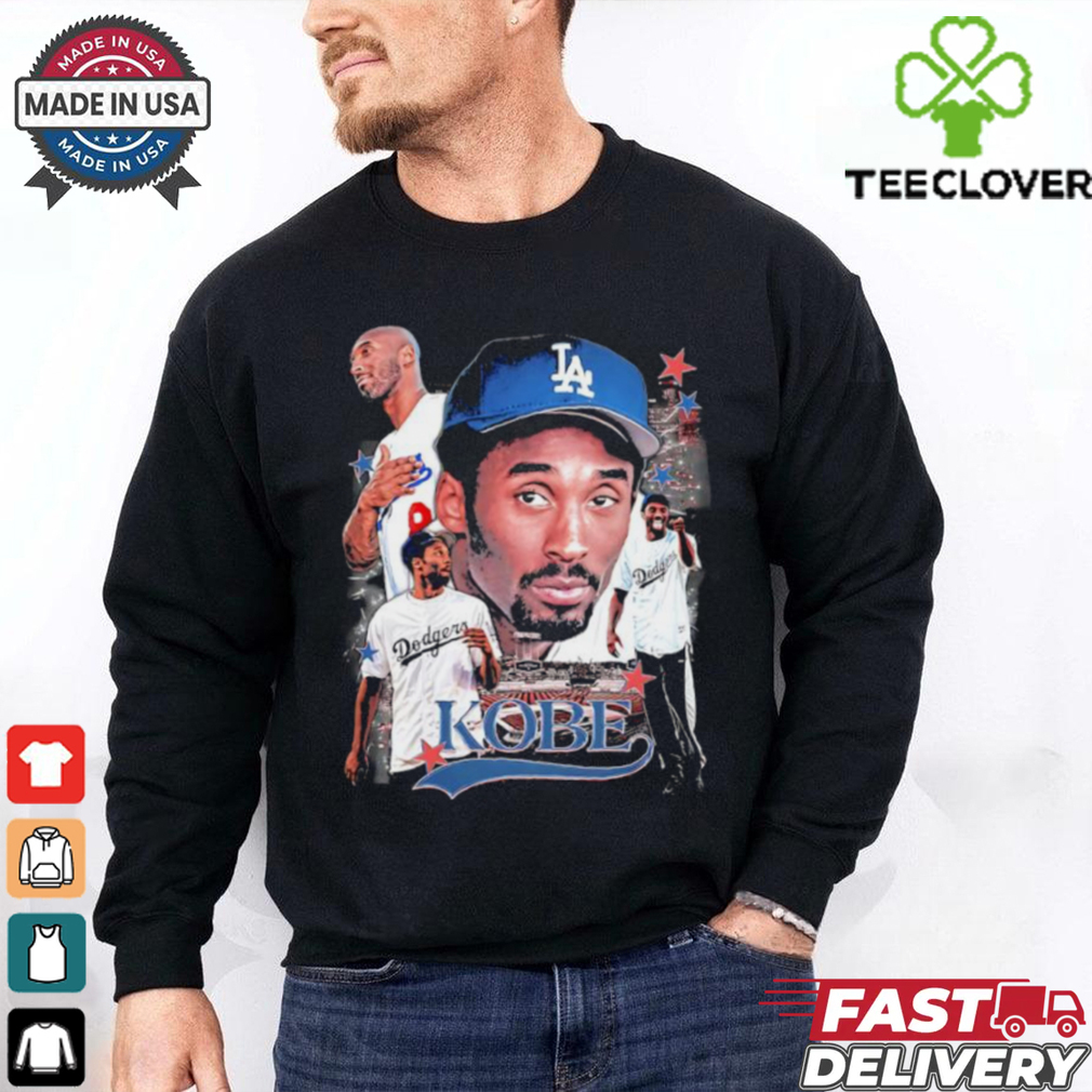 Kobe in Los Angeles Dodgers jersey graphic shirt Kobe in Los Angeles Dodgers jersey graphic shirt