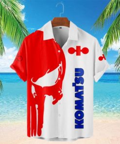 Komatsu Punisher Skull Short Sleeve Hawaiian Shirt