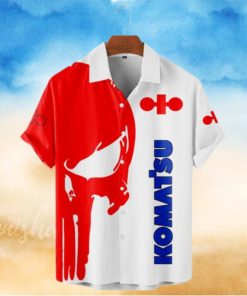 Komatsu Punisher Skull Short Sleeve Hawaiian Shirt