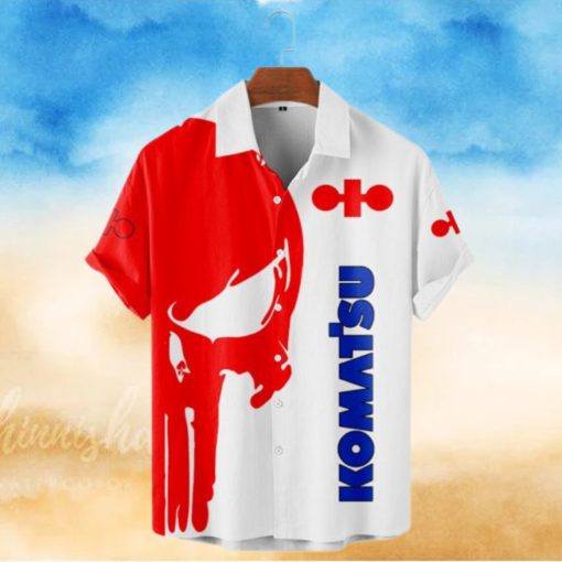 Komatsu Punisher Skull Short Sleeve Hawaiian Shirt