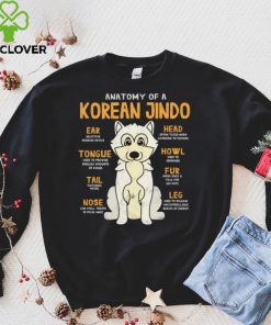 Korean Jindo Anatomy Funny Dog Mom Dad Gift Sweatshirt