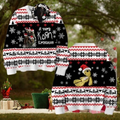 Korn Rock Band A Very Korn Kristmas Chirstmas Gifts 2024 Xmas For Family And Friends Ugly Sweater
