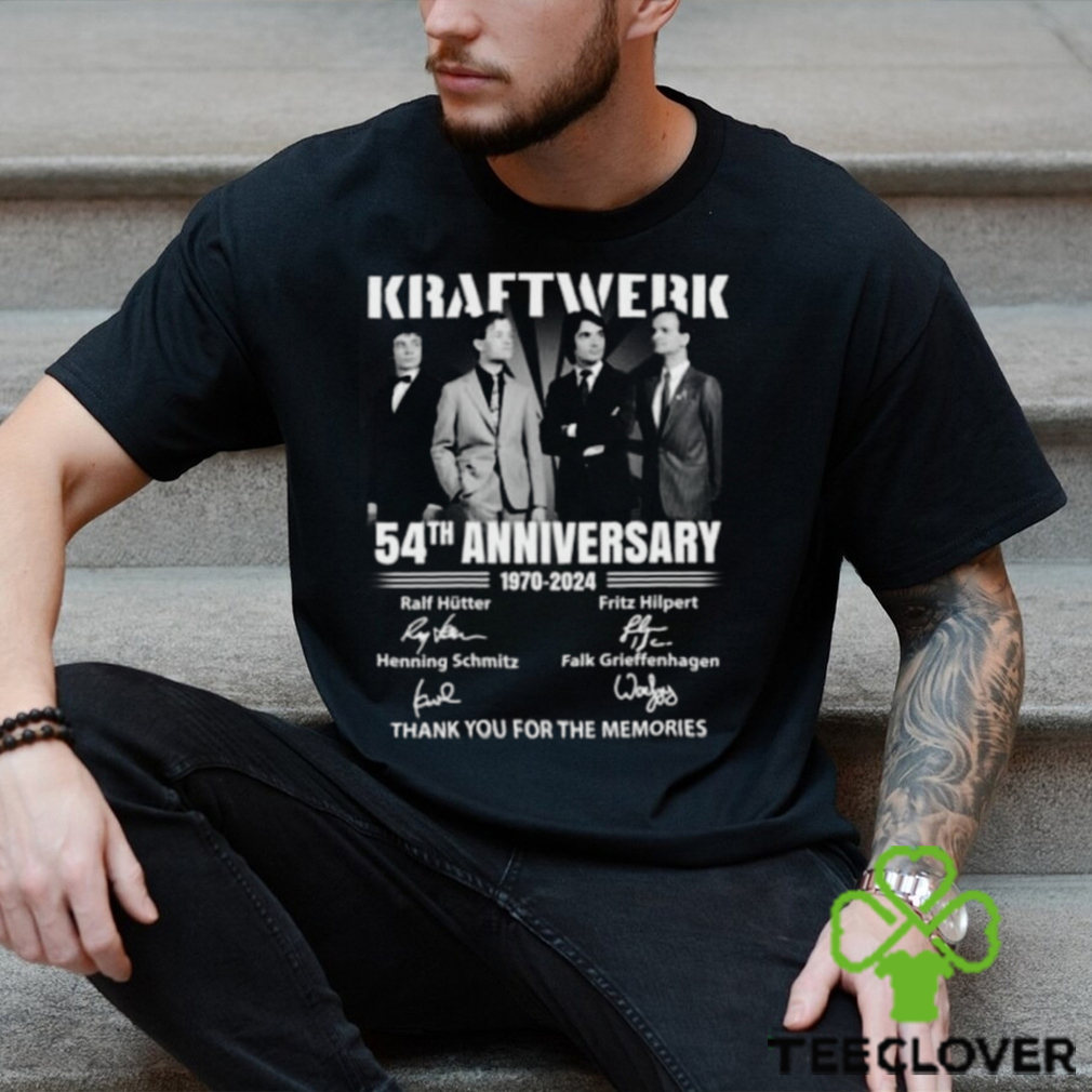 Kraftwerk 54th Anniversary 1970 2024 Thank You For The Memories T Shirt Kraftwerk 54th Anniversary 1970 2024 Thank You For The Memories T Shirt