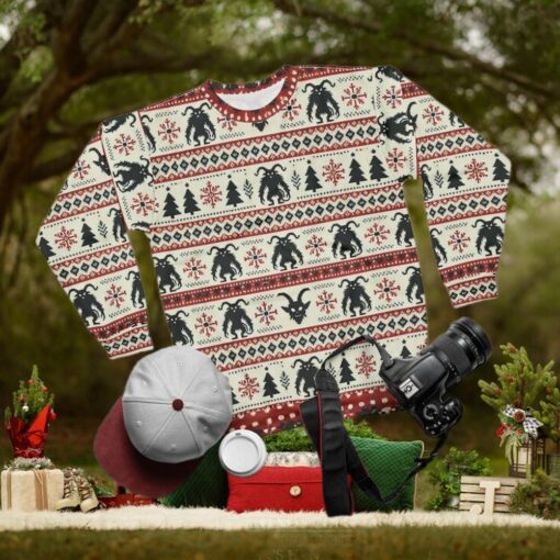 Krampus Ugly Christmas Sweatshirt, Funny Gothic Holiday Sweater