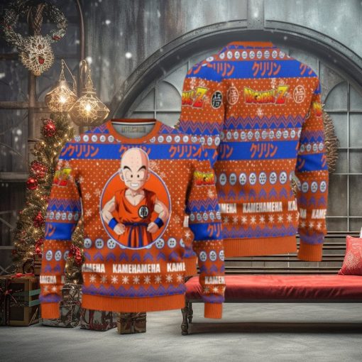 Krillin Anime Ugly Christmas Sweater Dragon Ball Z Xmas Gift