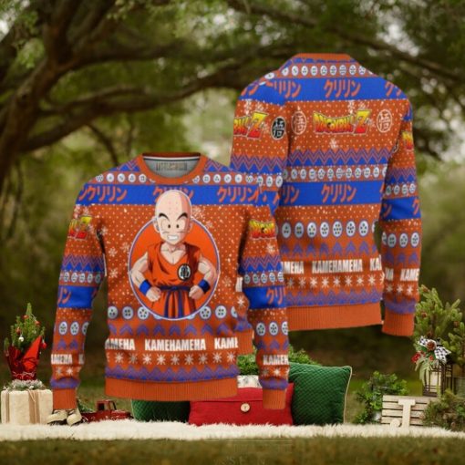 Krillin Anime Ugly Christmas Sweater Dragon Ball Z Xmas Gift