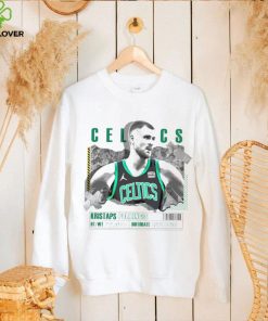 Kristaps Porzingis number 8 Boston Celtics basketball player paper poster hoodie, sweater, longsleeve, shirt v-neck, t-shirt