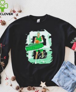 Kristaps Porzingis number 8 Boston Celtics basketball player pose rough hoodie, sweater, longsleeve, shirt v-neck, t-shirt