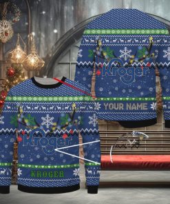 Kroger Ugly Sweater Christmas Gift 3D Sweater Custom Name