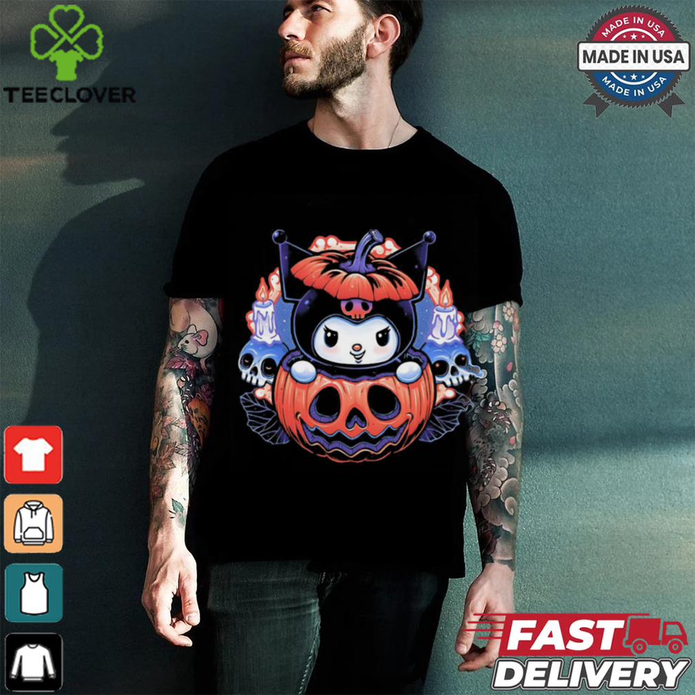 Kuromi in a jack o lantern cute little pumpkin Halloween shirt Kuromi in a jack o lantern cute little pumpkin Halloween shirt