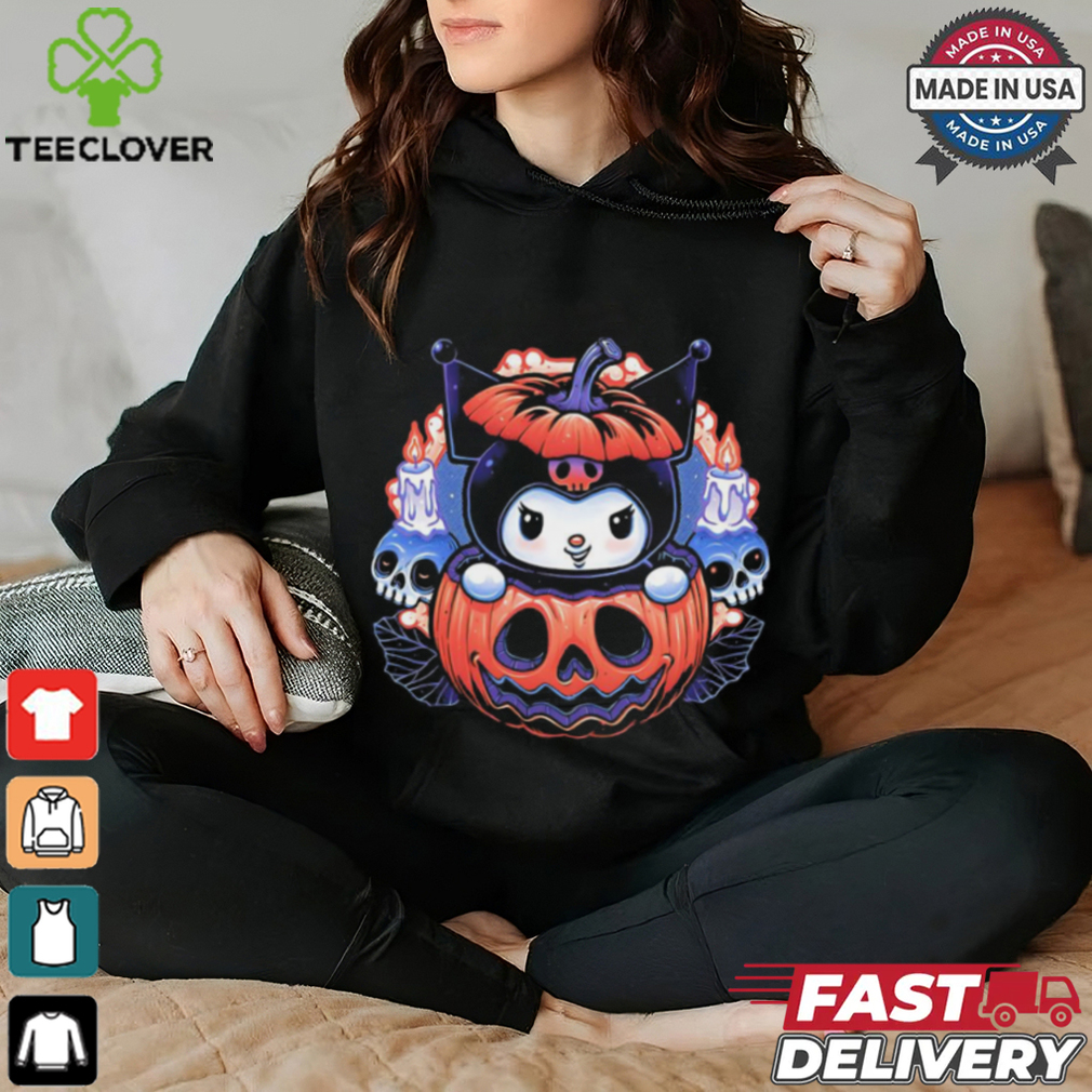 Kuromi in a jack o lantern cute little pumpkin Halloween shirt Kuromi in a jack o lantern cute little pumpkin Halloween shirt