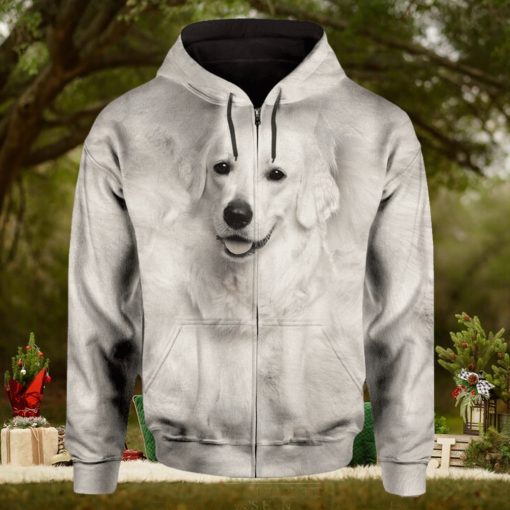 Kuvasz Cute Dog Face 3D Printed Hoodie