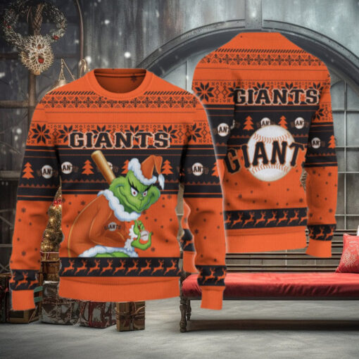 San Francisco Giants Grinch Christmas Ugly Sweater