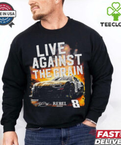 Kyle Busch Richard Childress Racing Team Collection Black #8 Rebel Live Against The Grain T Shirt