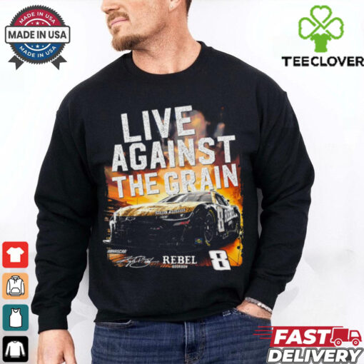 Kyle Busch Richard Childress Racing Team Collection Black #8 Rebel Live Against The Grain T Shirt
