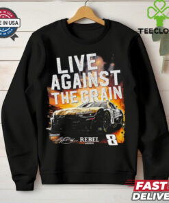 Kyle Busch Richard Childress Racing Team Collection Black #8 Rebel Live Against The Grain T Shirt