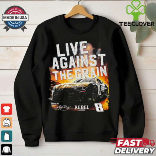Kyle Busch Richard Childress Racing Team Collection Black #8 Rebel Live Against The Grain T Shirt