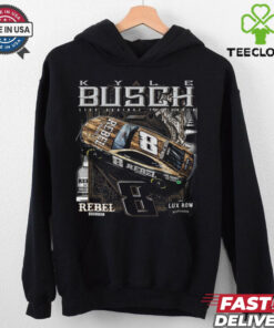 Kyle Busch Richard Childress Racing Team Collection Black #8 Rebel T Shirt