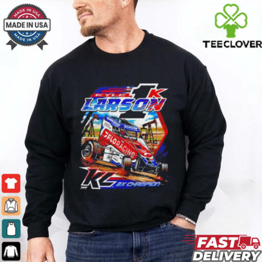 Kyle Larson 2025 Chili Bowl Pole Dash Two Sides shirt