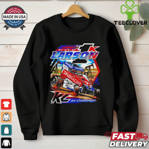 Kyle Larson 2025 Chili Bowl Pole Dash Two Sides shirt
