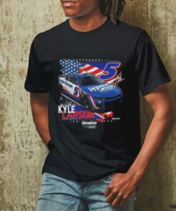 Kyle Larson #5 Patriotic HendrickCars.com T shirt