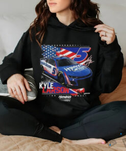 Kyle Larson #5 Patriotic HendrickCars.com T shirt