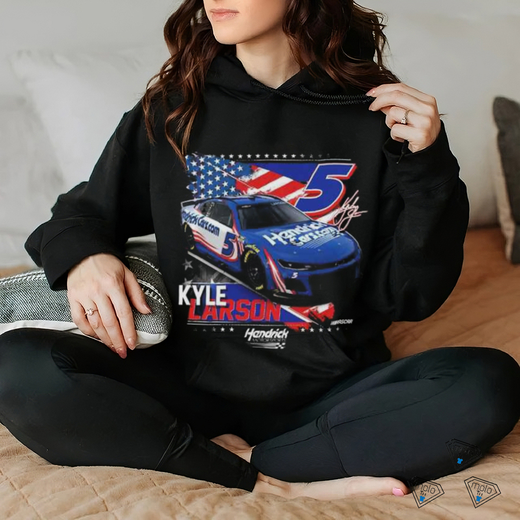 Kyle Larson #5 Patriotic HendrickCars.com T shirt Kyle Larson #5 Patriotic HendrickCars.com T shirt