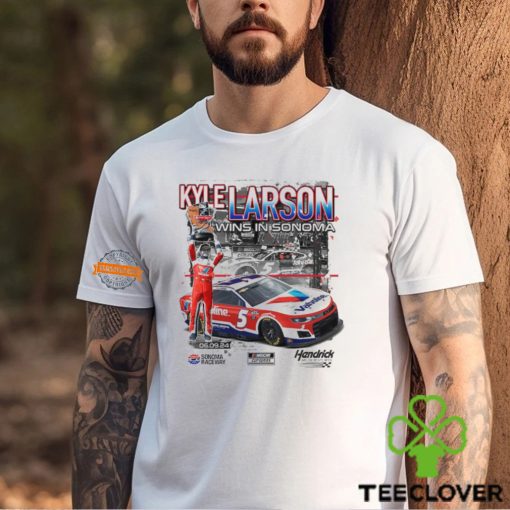 Kyle Larson Checkered Flag Sports 2024 Toyota Save Mart 350 Race Winner T Shirt