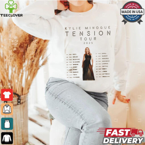 Kylie Minogue Tension Tour 2025 Hoodie T Shirt