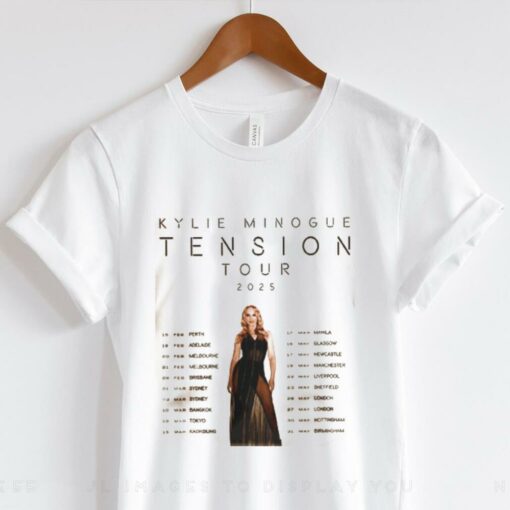 Kylie Minogue Tension Tour 2025 Hoodie T Shirt