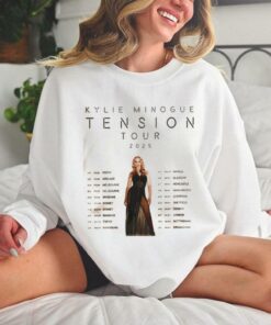 Kylie Minogue Tension Tour 2025 Hoodie T Shirt