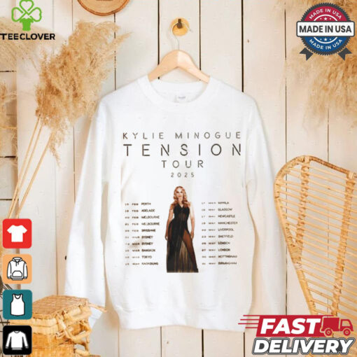 Kylie Minogue Tension Tour 2025 Hoodie T Shirt