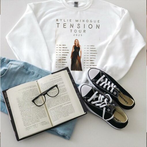 Kylie Minogue Tension Tour 2025 Hoodie T Shirt