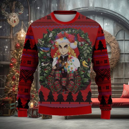 Kyojuro Rengoku Kimetsu No Yaiba Mc Thanksgiving Ugly Christmas Sweater For Men Women